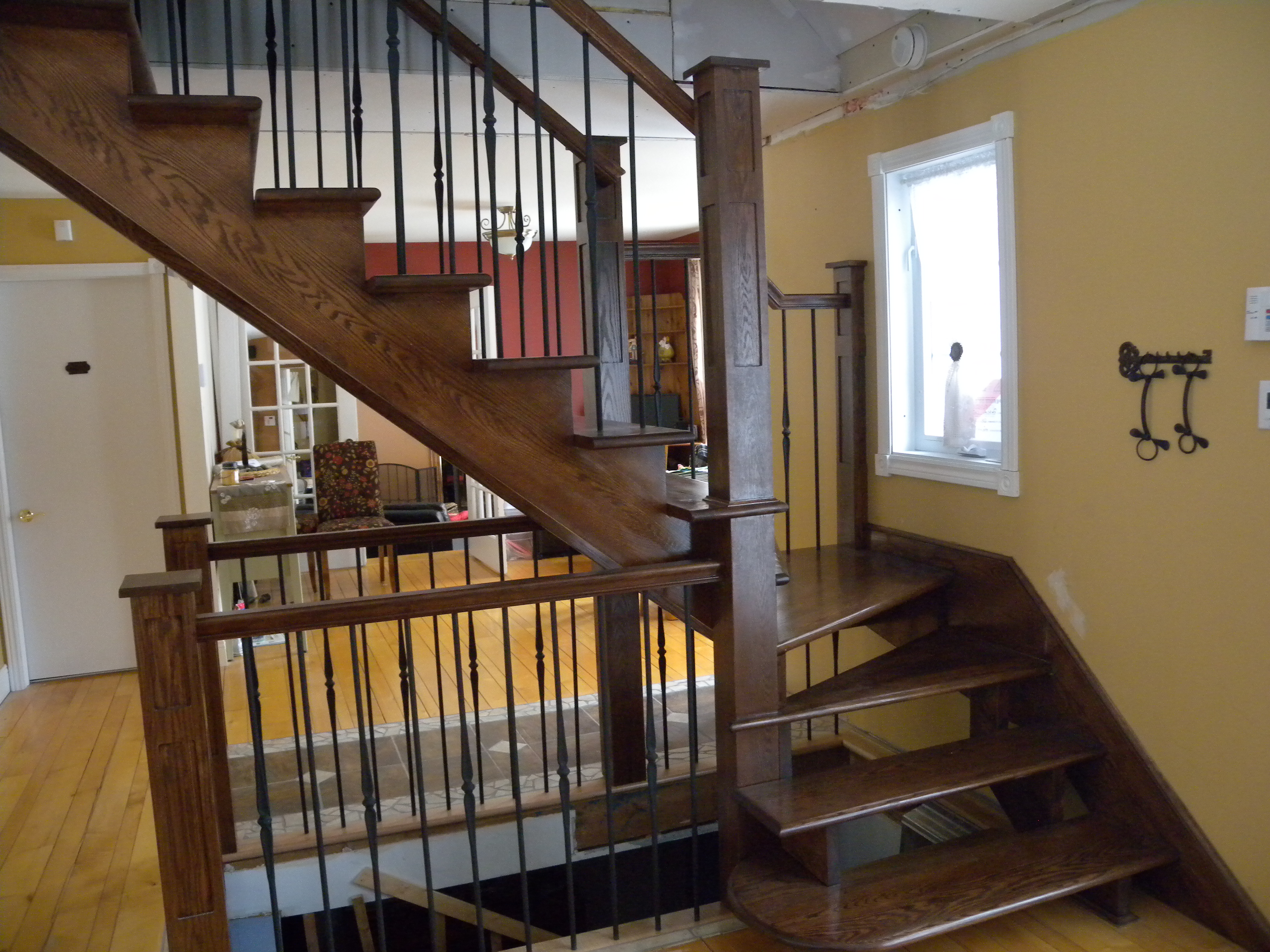 escalier interieur ouvert